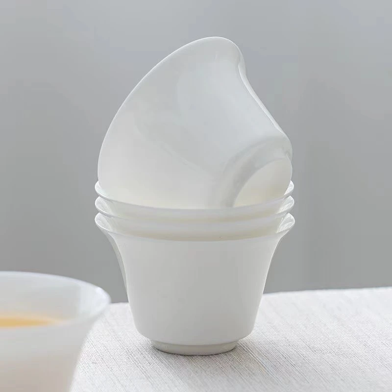 潮州高骨骨瓷茶杯 马蹄杯 35cc 潮州功夫茶