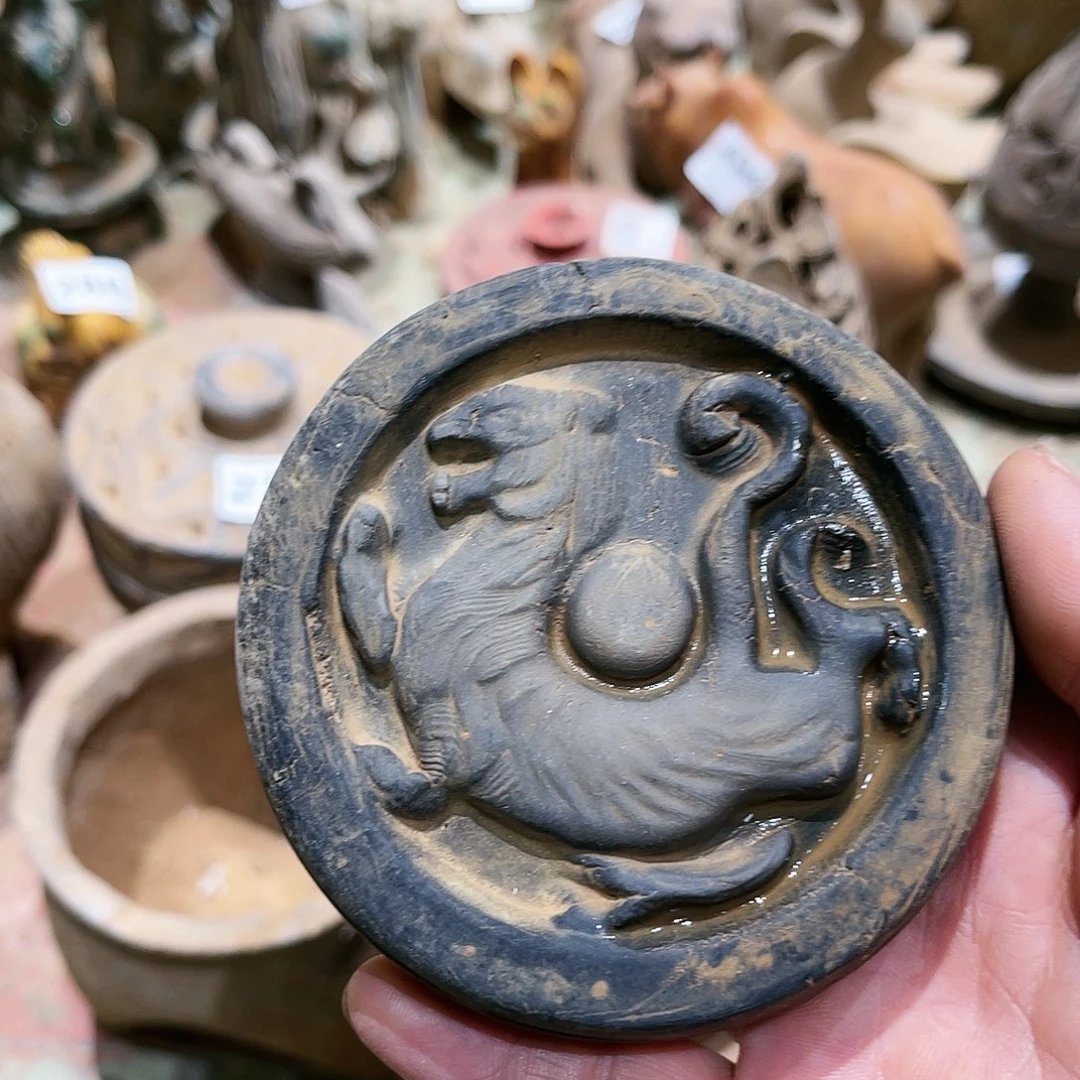 瓦当摆件茶台喜欢的拍