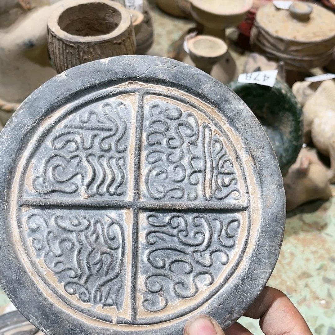 瓦当摆件茶台喜欢拍