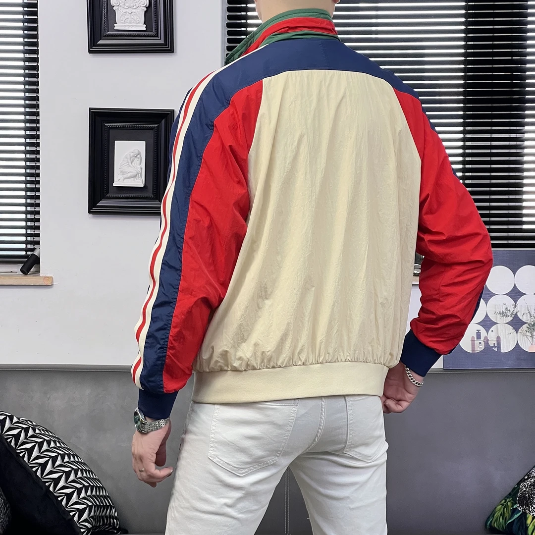 欧品男士春秋新款个性潮流外套时尚薄款百搭轻薄休闲男外套 029