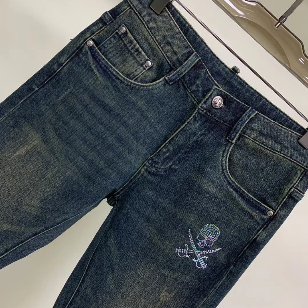 欧货男士牛仔裤秋冬男休闲修身水洗百搭潮流微弹时尚牛仔裤 9052