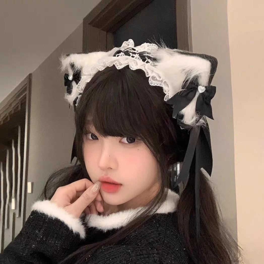 大蝴蝶结可爱蕾丝女仆装cosplay连衣裙软妹Lolita公主裙cos服