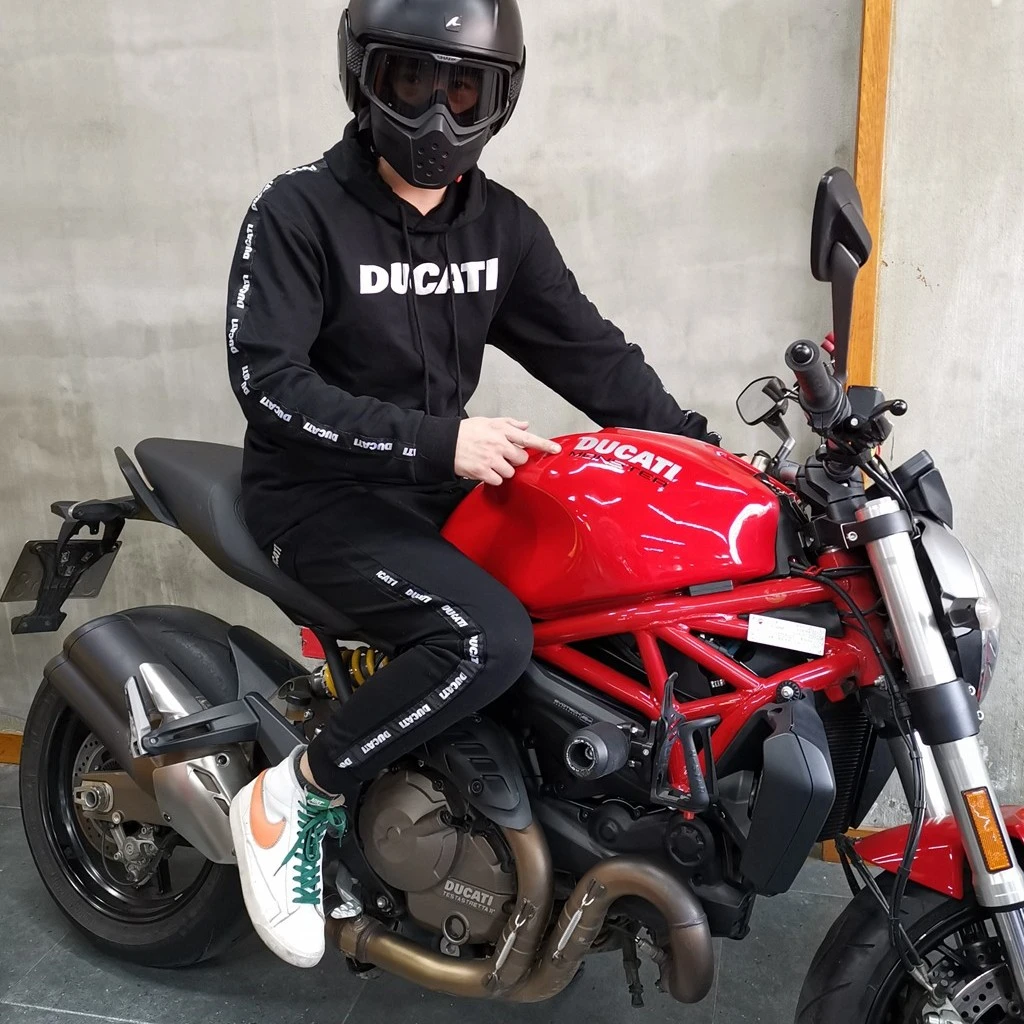 Ducati杜卡迪赛车手体能训练摩托车机车男女纯棉休闲运动服春夏季