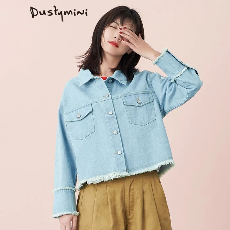 香港潮牌复古机车风牛仔夹克外套四季防风网红时尚重工刺绣女学生