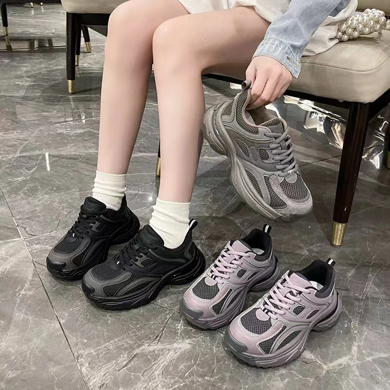 秋冬季加绒保暖舒适休闲鞋运动老爹鞋女