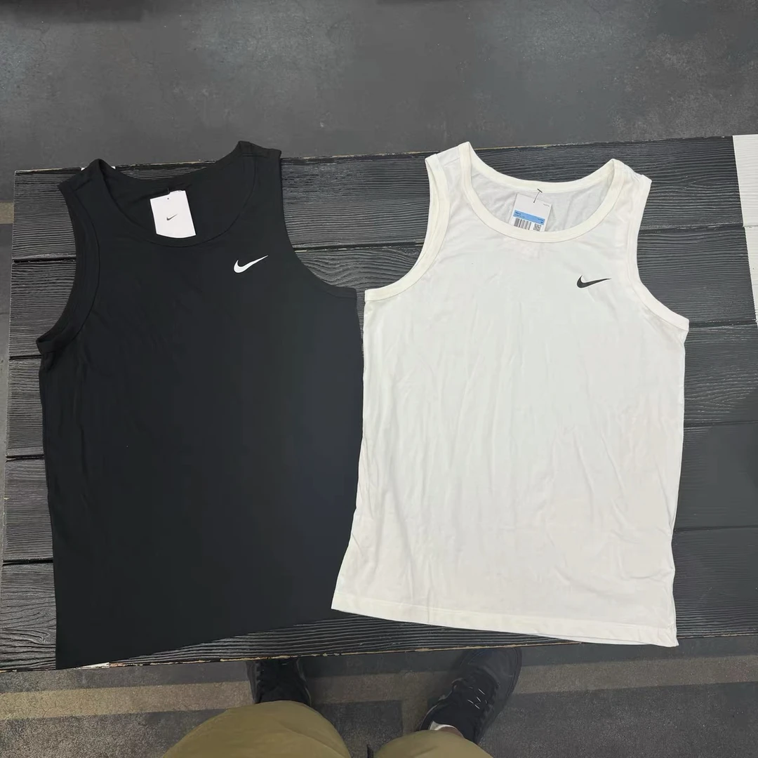 正品Nike耐克 男子夏季纯棉运动跑步训练休闲透气无袖背心AR6070