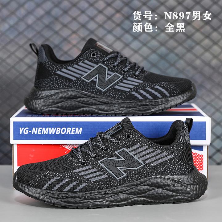 源头厂家经典款新百伦品步爆米花休闲运动鞋超轻透气飞织春秋款