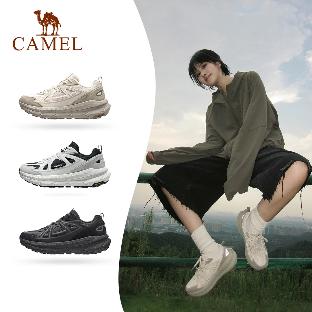 【全地形】追风LIFE骆驼慢跑鞋男防泼水缓震舒适时尚百搭防滑休闲鞋