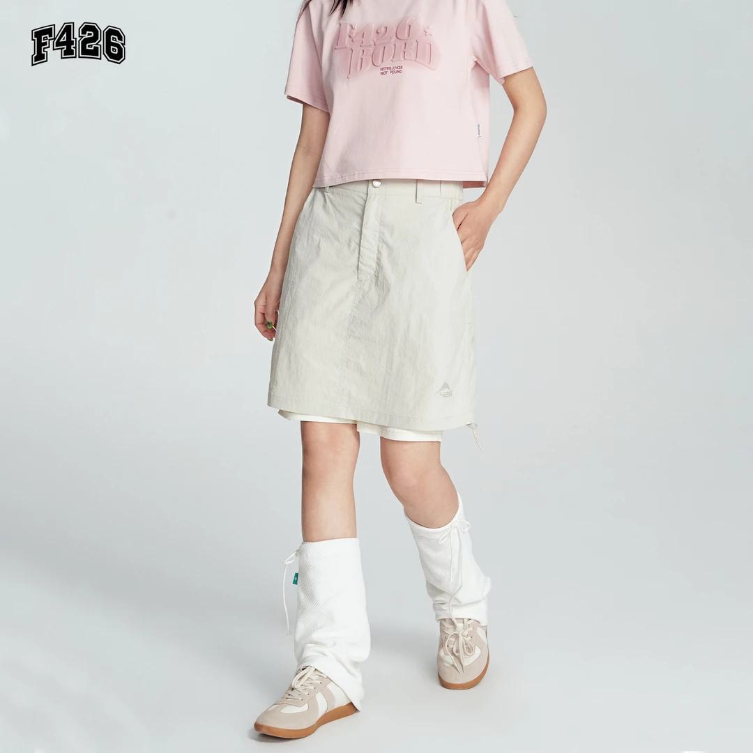F426工装假两件户外短裙夏季宽松薄荷曼波国潮牌休闲春夏5803
