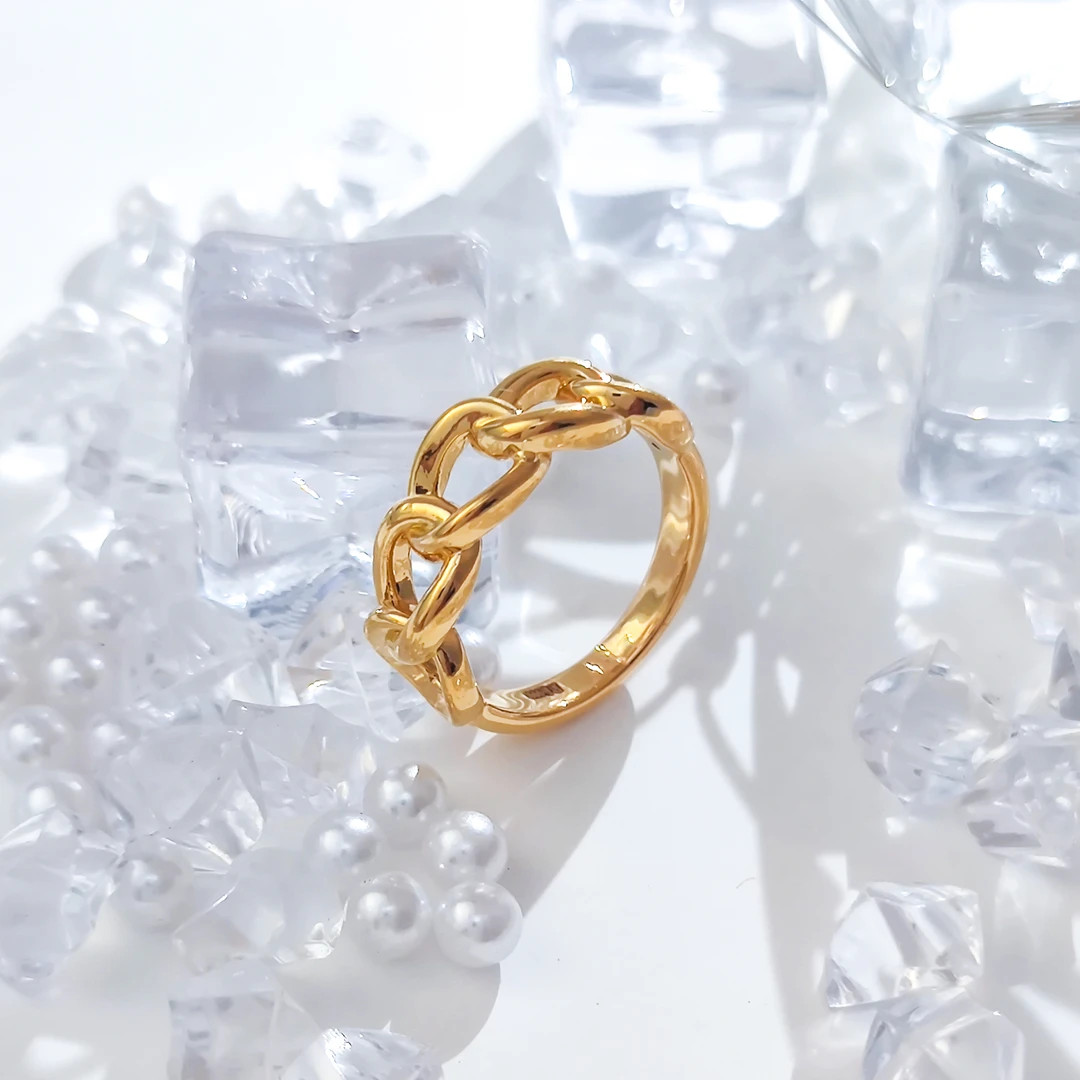 【国潮】足金999 环环相扣戒指 2.31 15圈口