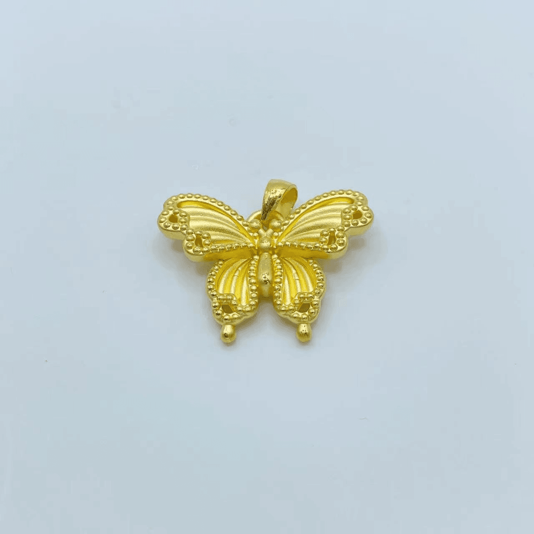 【优选】足金999 蝴蝶黄金吊坠 2.51