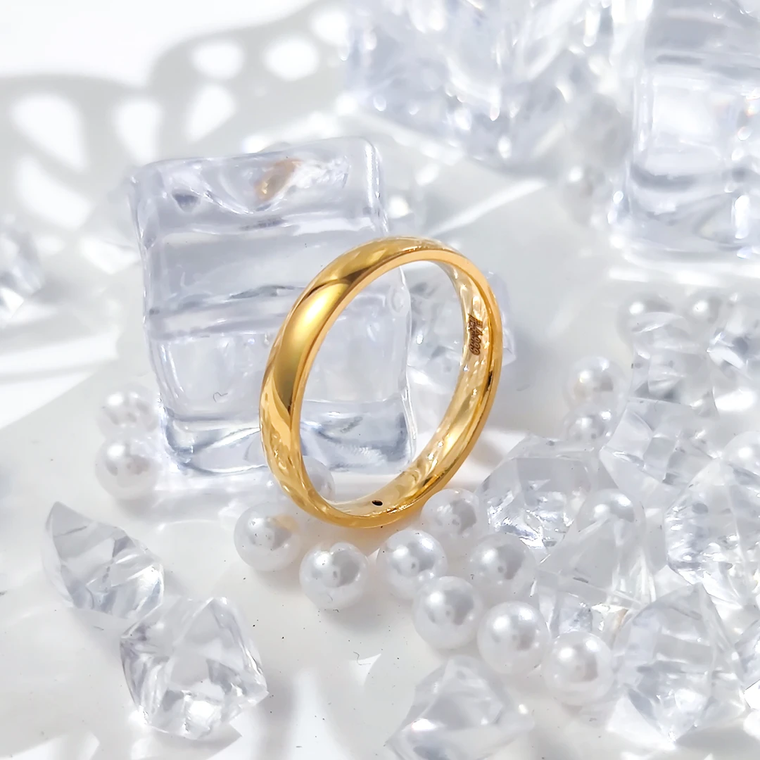 【飘飘严选】足金999 泥鳅背戒指 1 16#