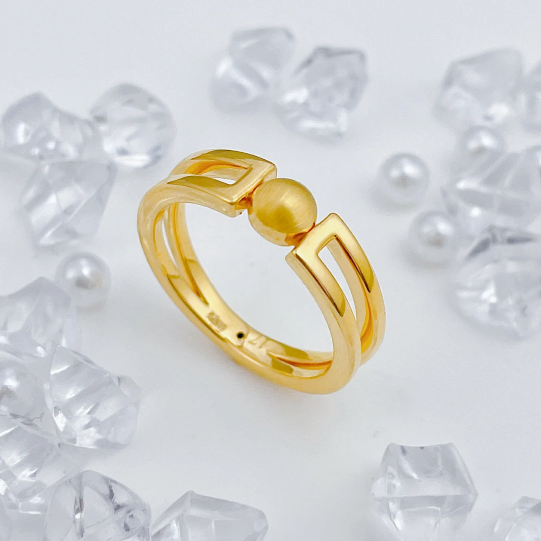 【国潮】足金999 球球戒指 1.42 13圈口