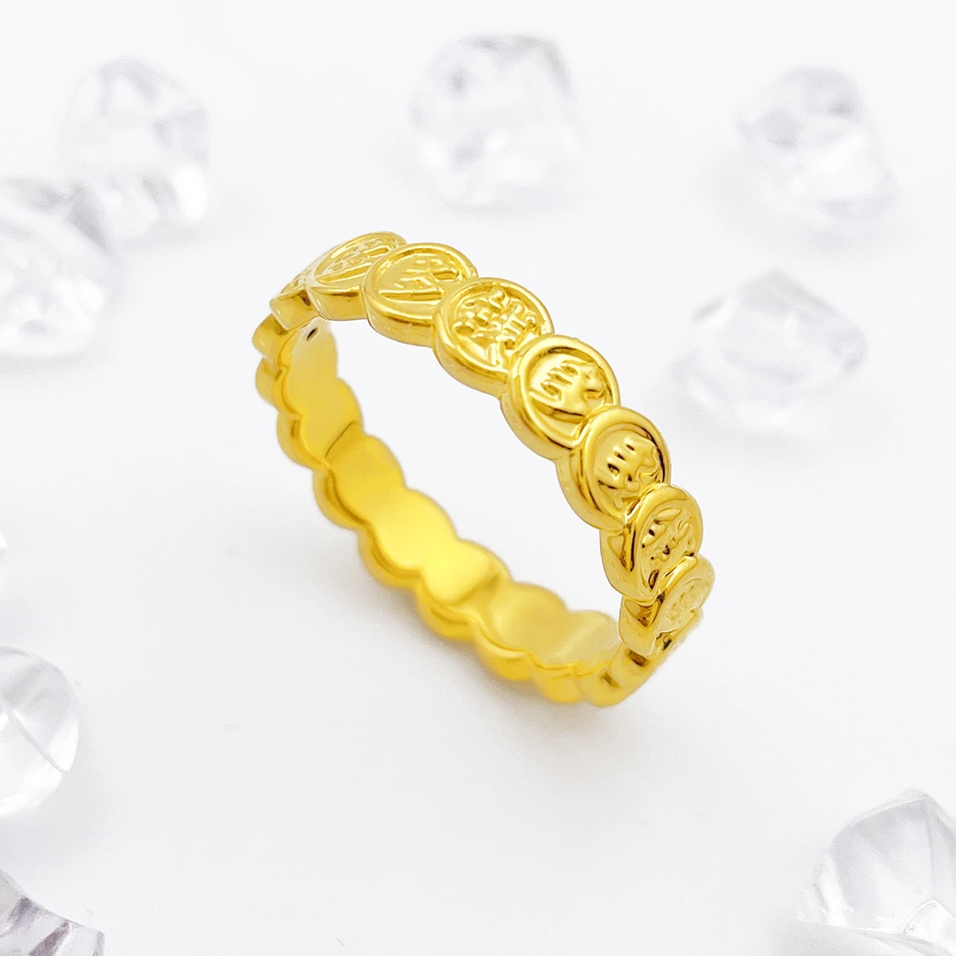 【国潮】足金999 钱多多戒指1.1 11圈口