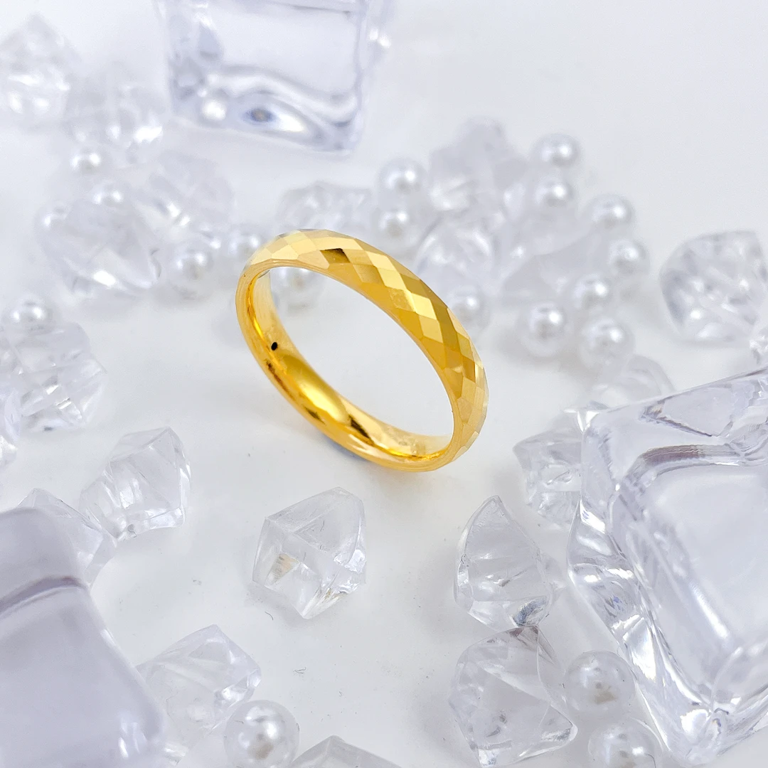 【国潮】足金999 菱形镜面宽戒指 1.51 12圈口