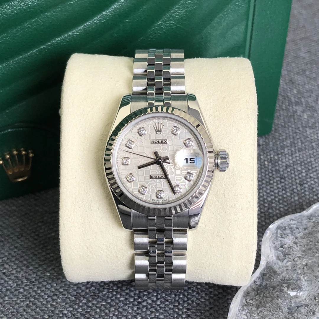 99新 Rolex/劳力士 奢侈品/日志179174白电脑26mm原钻单表。