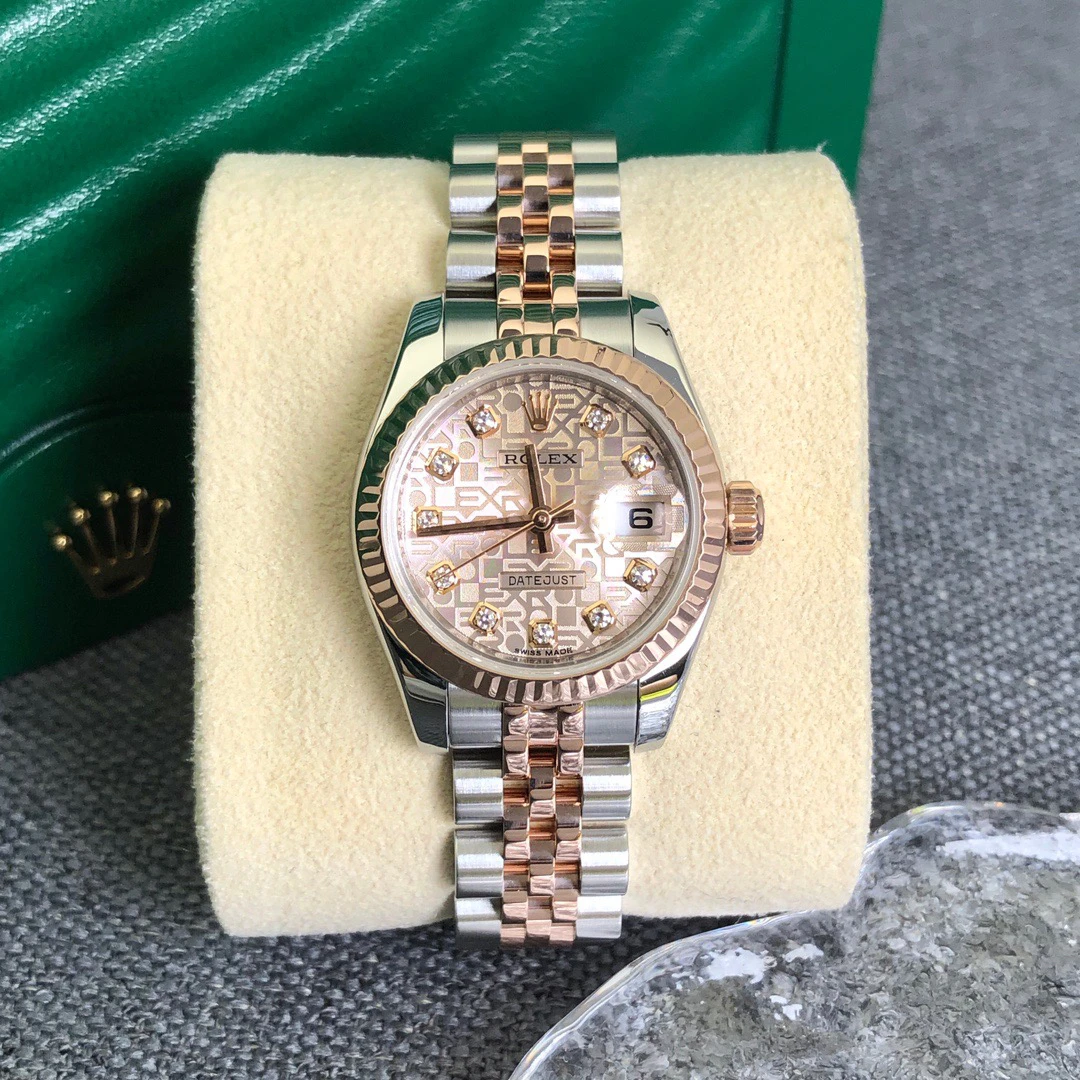 99新 Rolex/劳力士 奢侈品/日志179171粉电脑26mm原钻