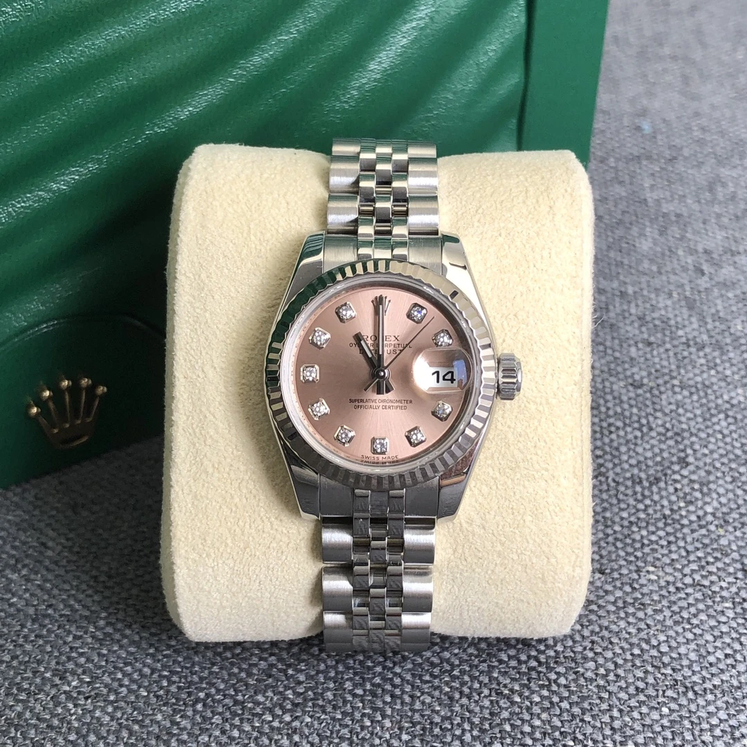 99新 Rolex/劳力士 奢侈品/日志179174粉色26mm原钻单表