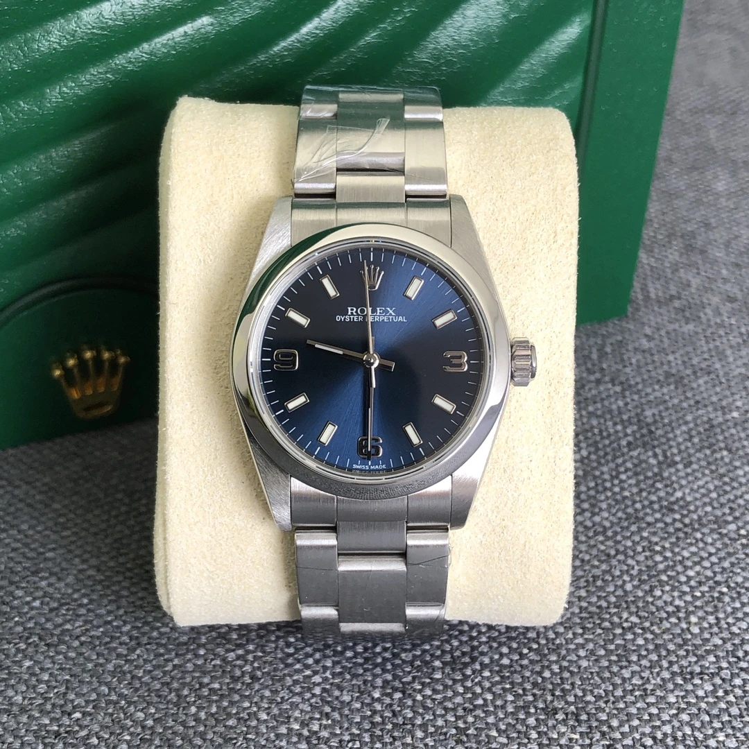 99新 Rolex/劳力士 奢侈品/蚝式恒动77080蓝色31mm单表