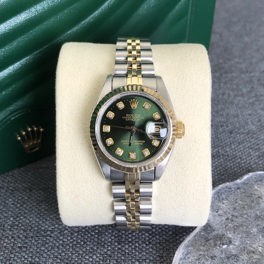 99新 Rolex/劳力士 奢侈品/日志69173橄榄绿26mm后钻单表