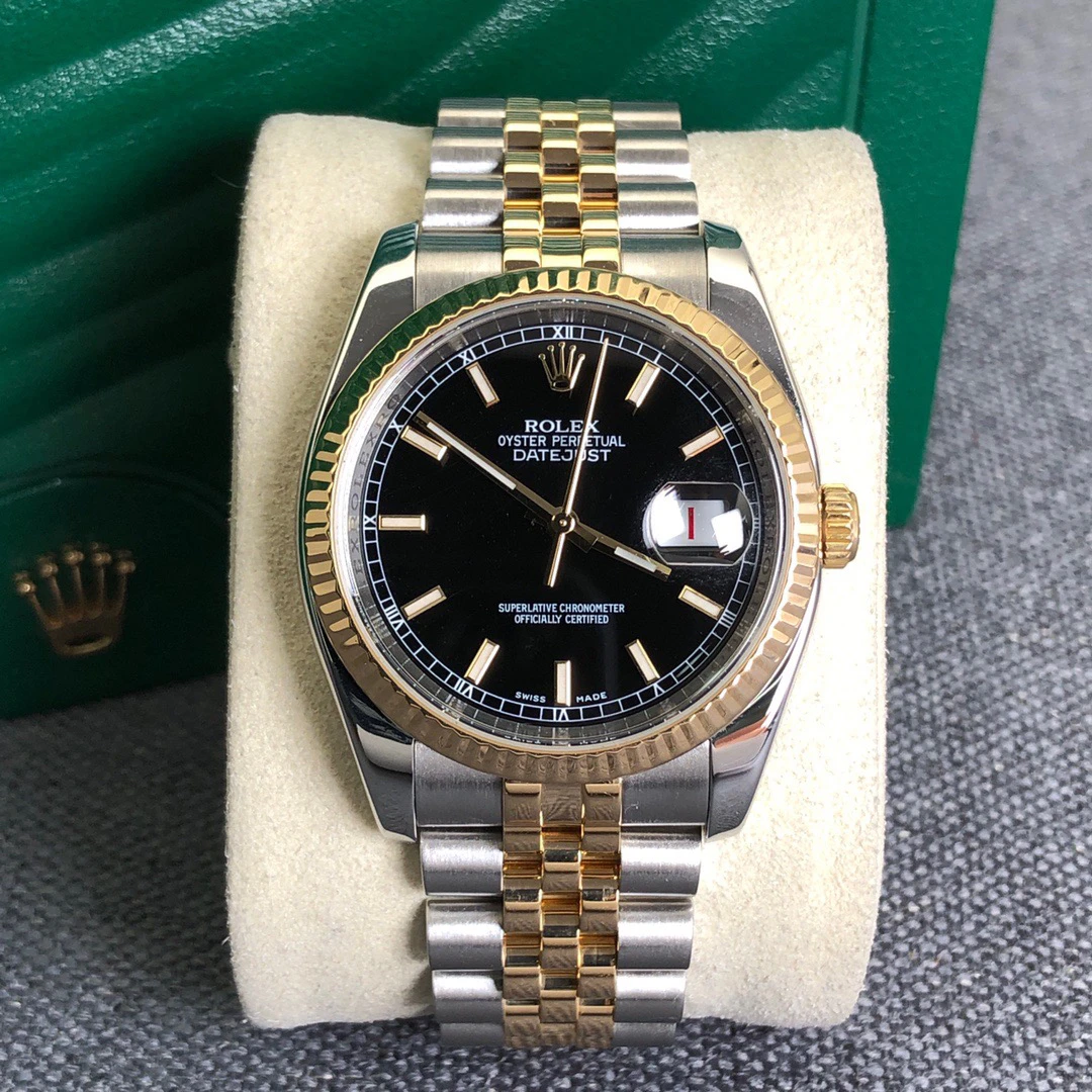 99新 Rolex/劳力士 奢侈品/日志116233/黑盘条钉36mm单表