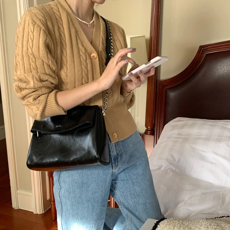 一般无趣shinpos 枫林 2023年新款秋冬百搭单肩斜挎韩系时尚包包