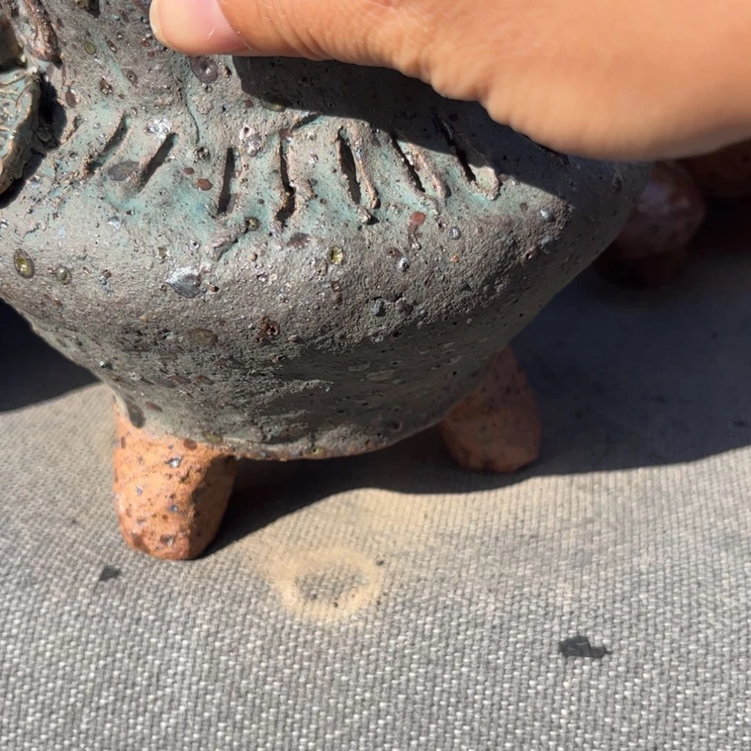 泥塑︶****古镇炻陶花盆