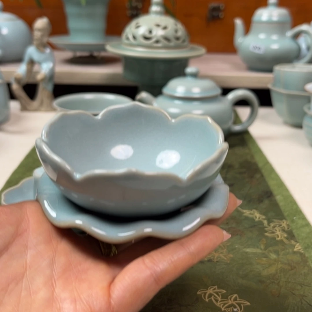 【闪购商品】瓷杯莲花茶漏微瑕