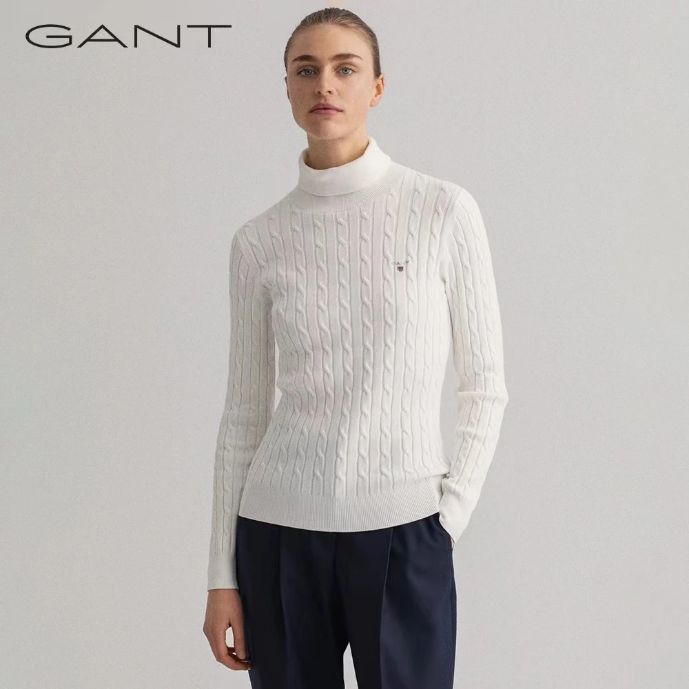 GANT/甘特新款女士时尚宽松圆领套头针织衫毛衣女4800059
