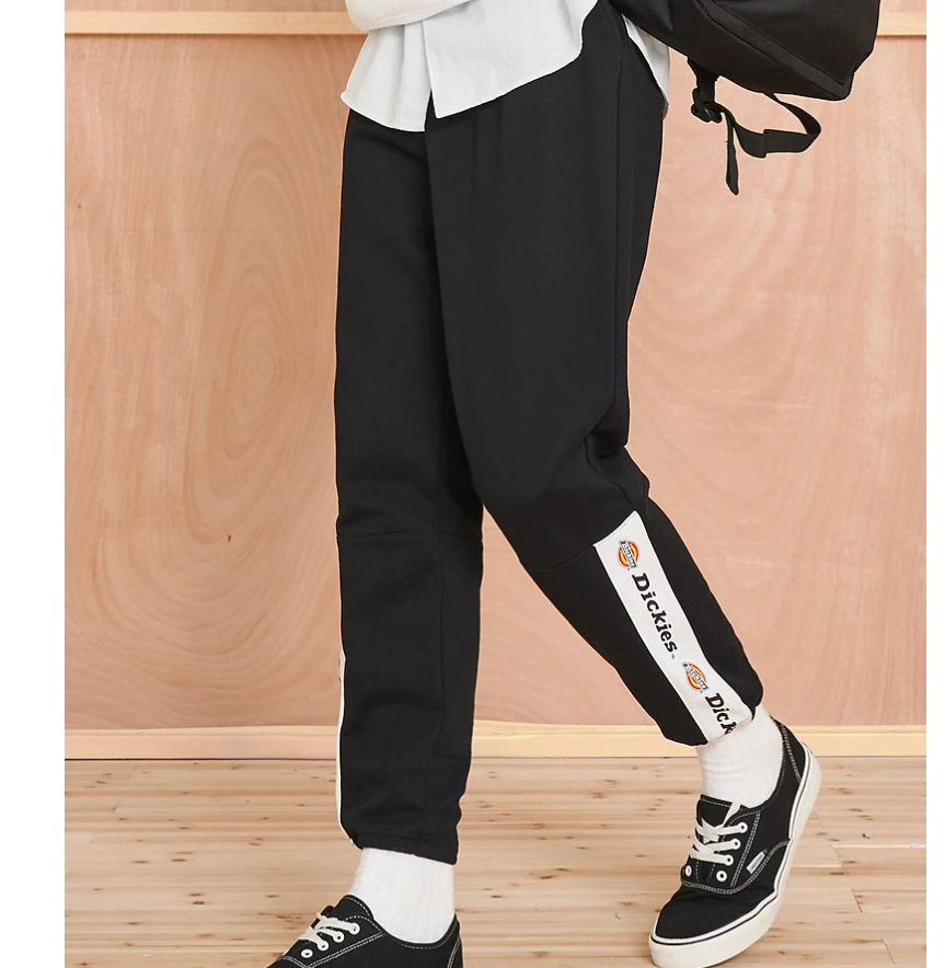 Dickies两侧LOGO印花卫裤 新品男女 脚口抽绳棉休闲长裤 DK007027