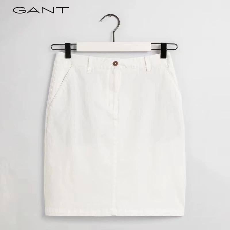 GANT/甘特女士京东夏季舒适简约微弹半身裙