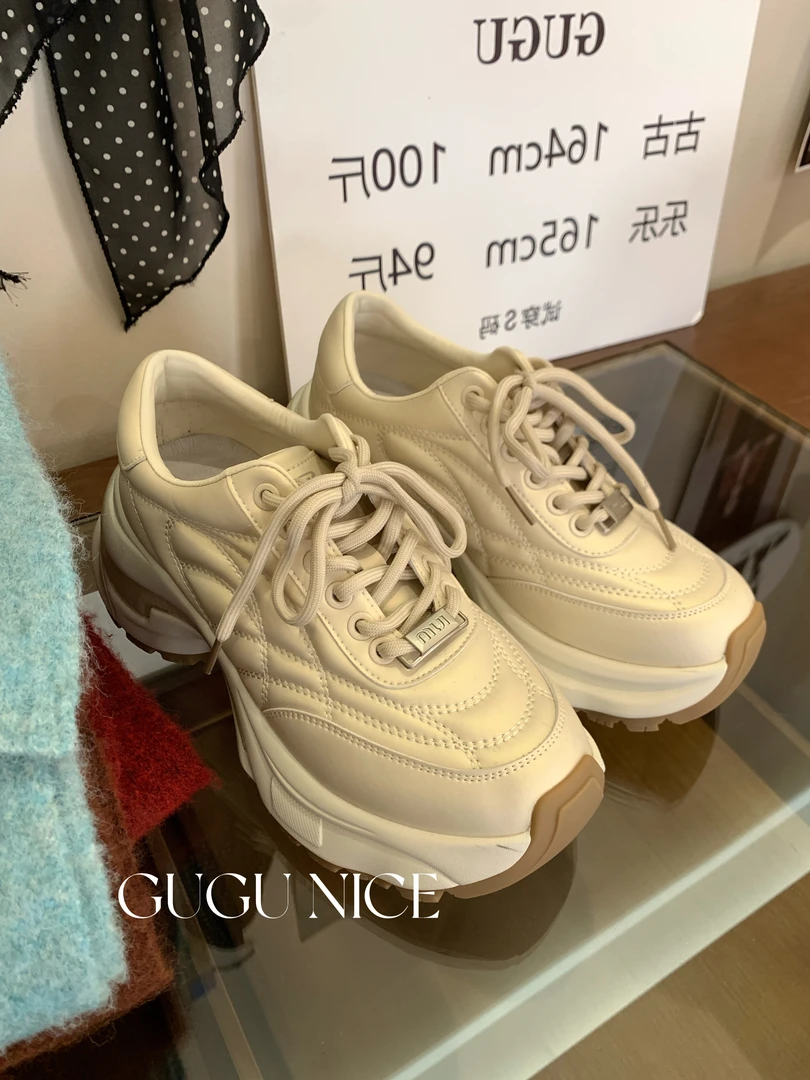 【古古】09.03 休闲增高厚底网面百搭轻便运动老爹鞋 G24887