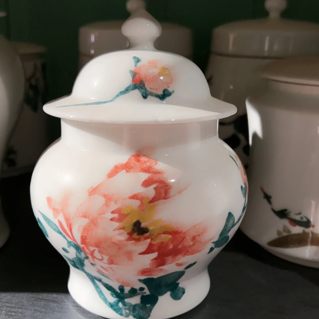 【闪购商品】瓷杯汇**涛花开富贵