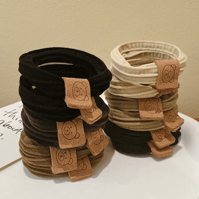 小熊头绳高弹力无接缝高马尾发绳（直播间福利专拍非直播勿拍）