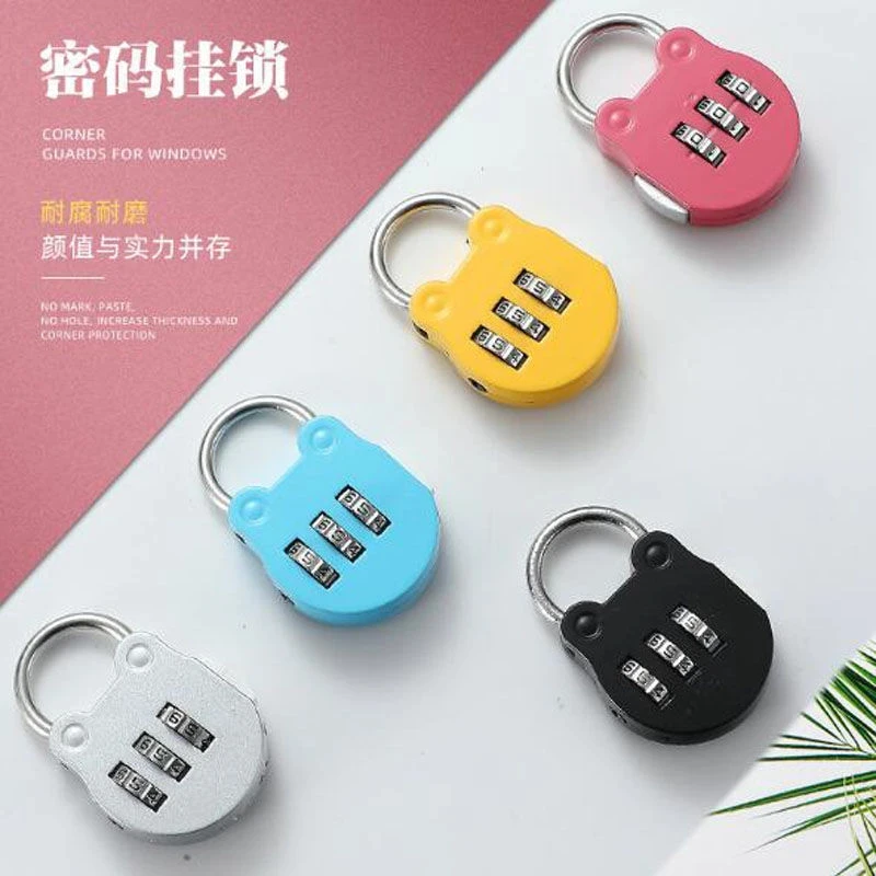 学生密码锁小型迷你锁头行李箱背包锁子柜子门锁宿舍小锁柜门挂锁