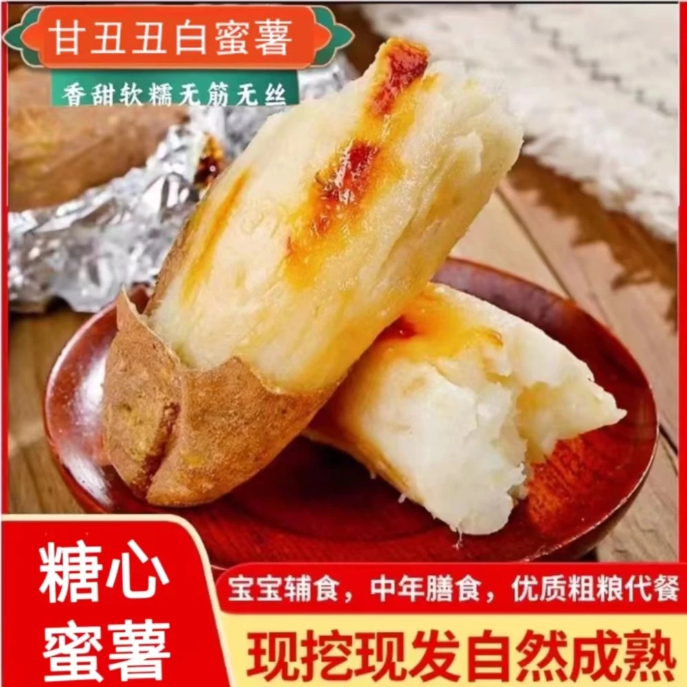 【大叔专属】开封现挖甘丑丑白蜜薯净重5斤番薯红薯蜜薯醉独到好吃