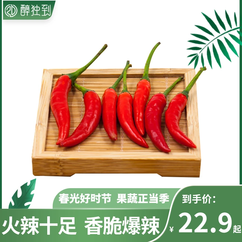 【醉独到优选】HD新鲜特辣红辣椒 薄皮小米辣指天椒 小米椒3斤装