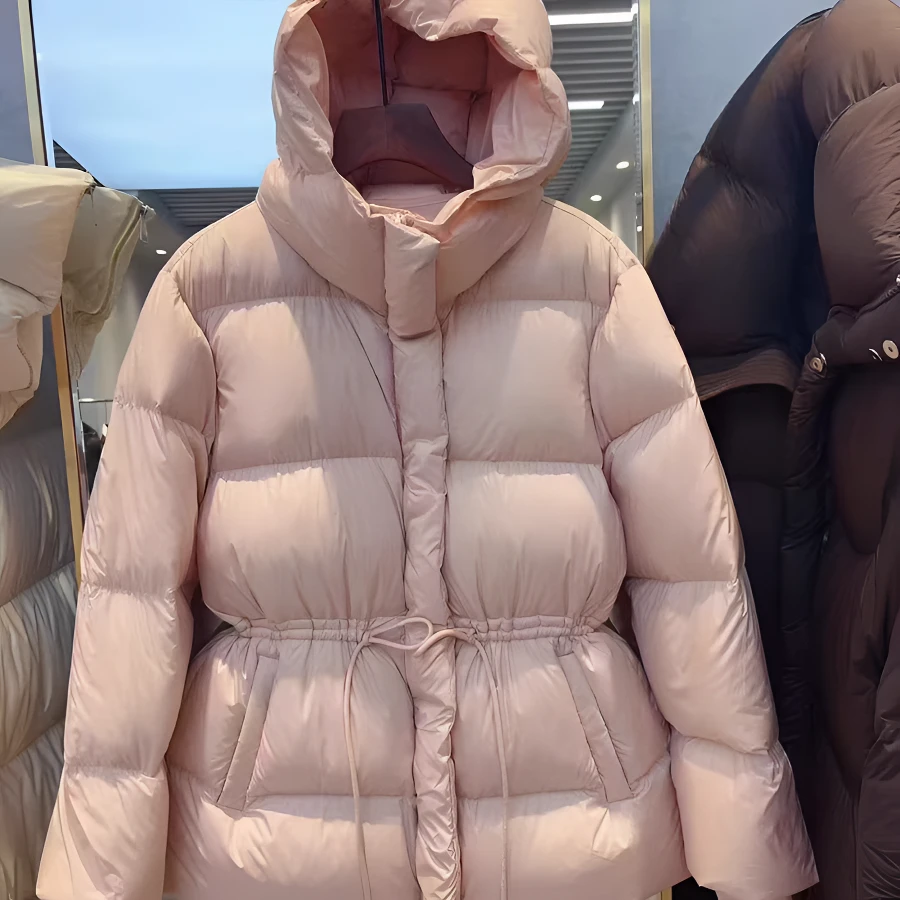 【奶油泡芙】2024新款加厚泡芙收腰款鹅绒羽绒服外套