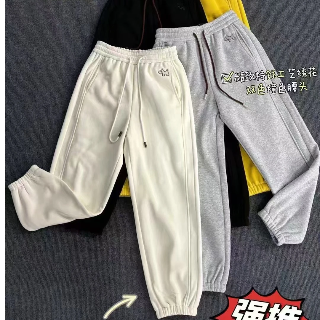 【牛牛~今晚厂家福利~】强推~加绒显瘦小狗卫裤