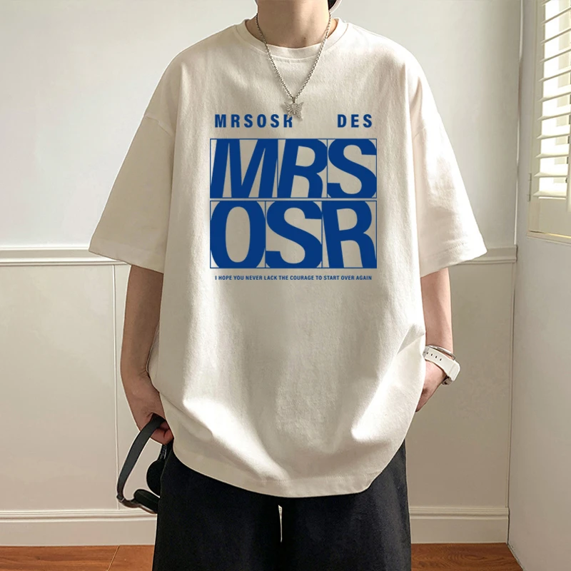 短袖t恤男夏季纯棉宽松薄款透气情侣半袖2025新款潮流打底体恤