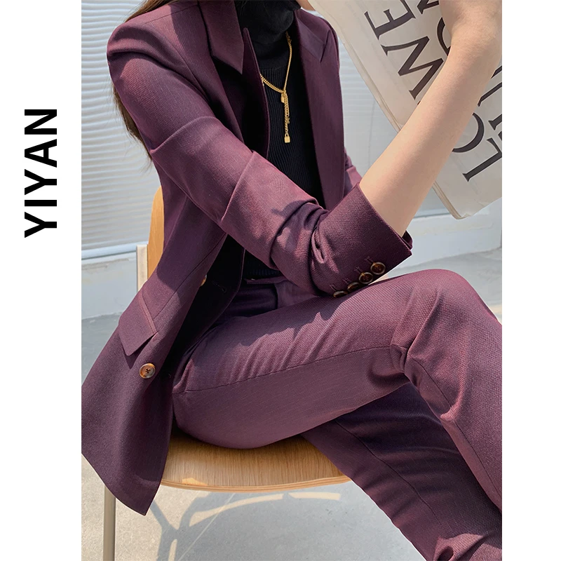 秋季西装套装女2022新款高级感气质女神范高端职业西服正装工作服