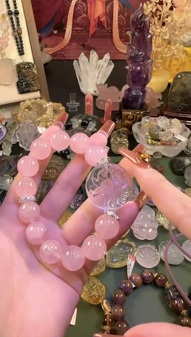 【闪购商品】水晶DIY未镶嵌粉九尾