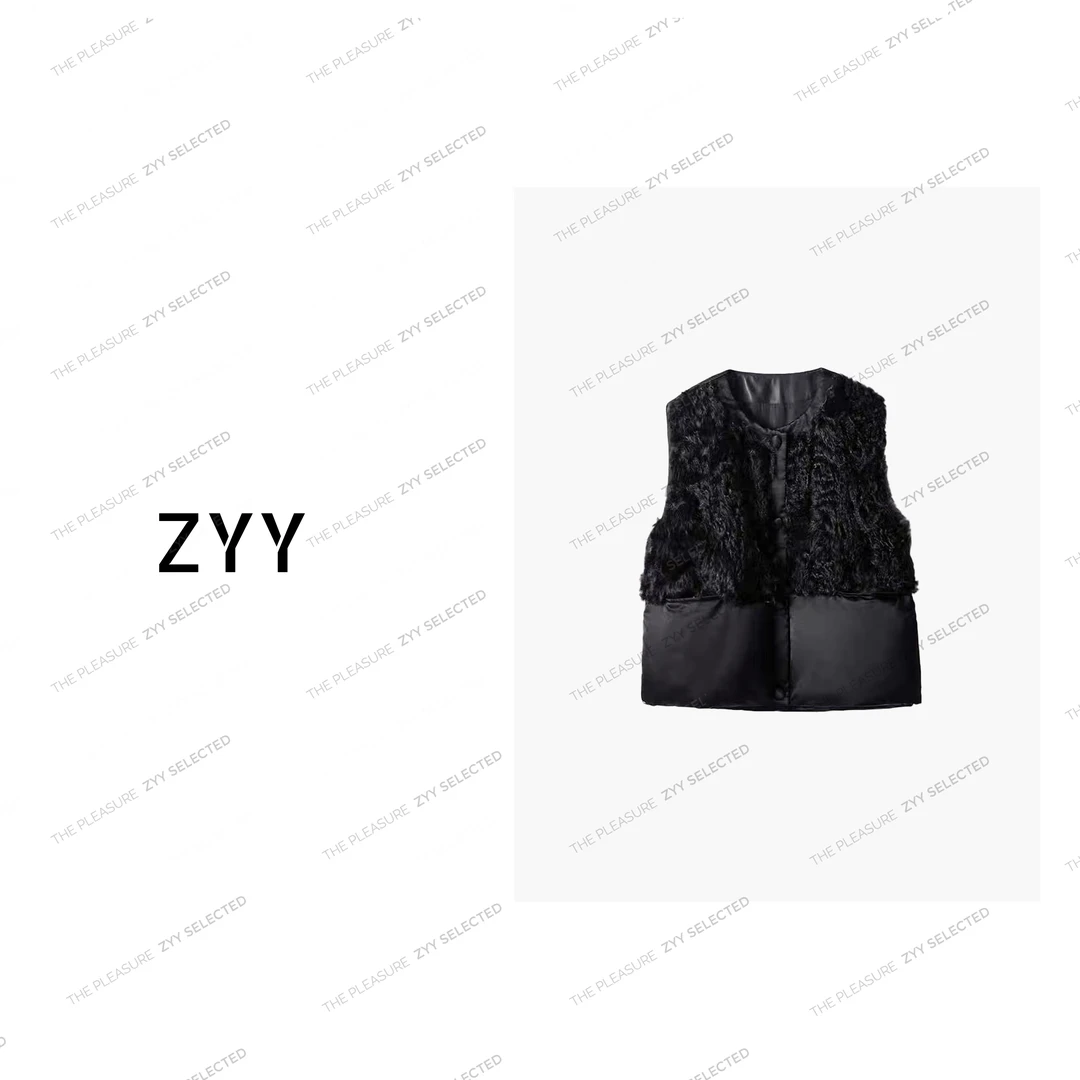 ZYY【小仙私服】2024S/S新品私服高定显瘦百搭羽绒马夹女X24DM11231