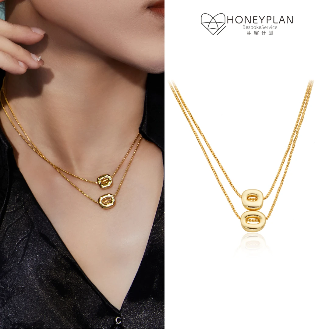 HONEY PLAN/甜蜜计划 铜合金项链 甲骨文昌帛国风项链