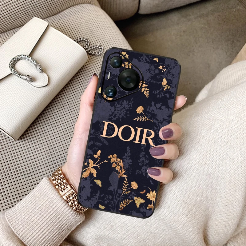 新款适用华为pura70手机壳高端复古花70pro潮牌皮纹70U个性防摔套