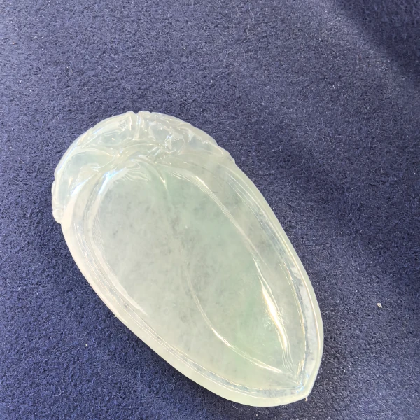 长条蜜桃 翡翠 吊坠