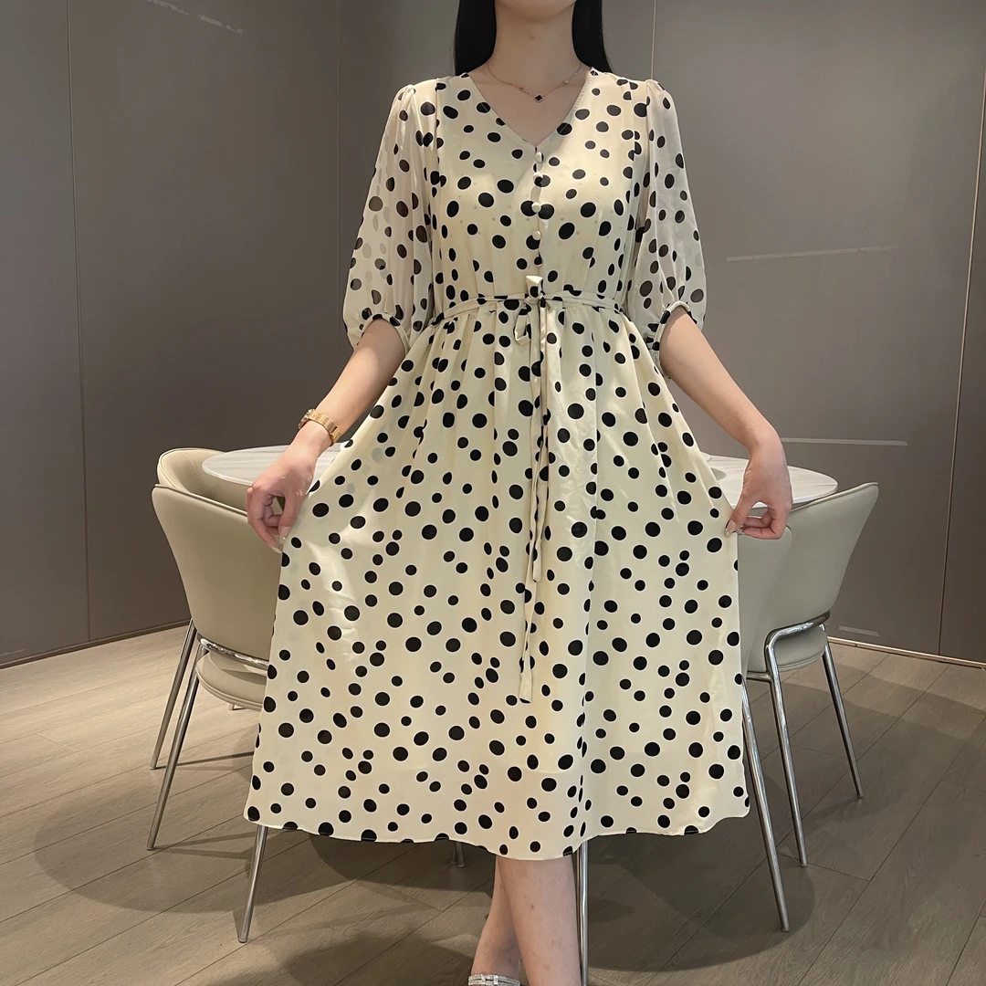 【001-220编号合集】夏季轻奢法式气质时尚女装连衣裙