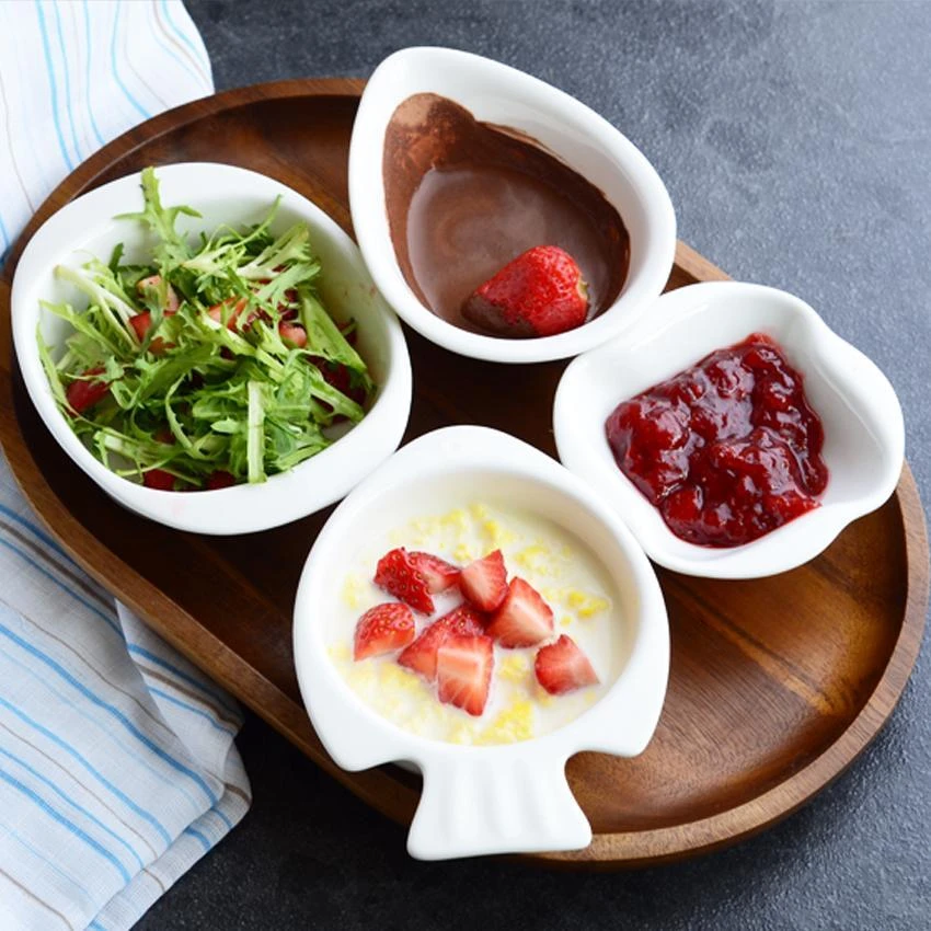 创意家用陶瓷调味碟小吃碟纯白色简约酒店小碟子餐具骨瓷酱料碗