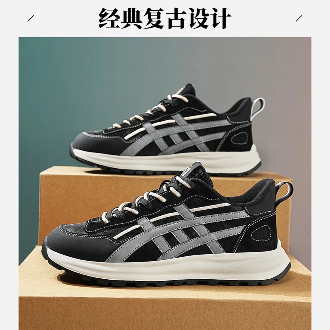 男鞋索马里F33秋冬新款时尚休闲鞋男士百搭潮流跑步鞋软底潮鞋