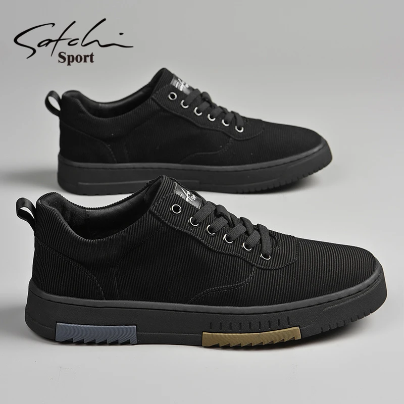 沙驰男鞋正品2025新款秋季透气男士休闲板鞋潮流百搭低帮软底布鞋